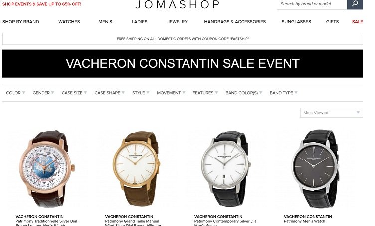 Vacheron Constantin Jomashop Sale
