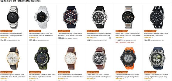 Amaon Father's Day Watch Deal of the Day